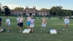 Castle cornhole