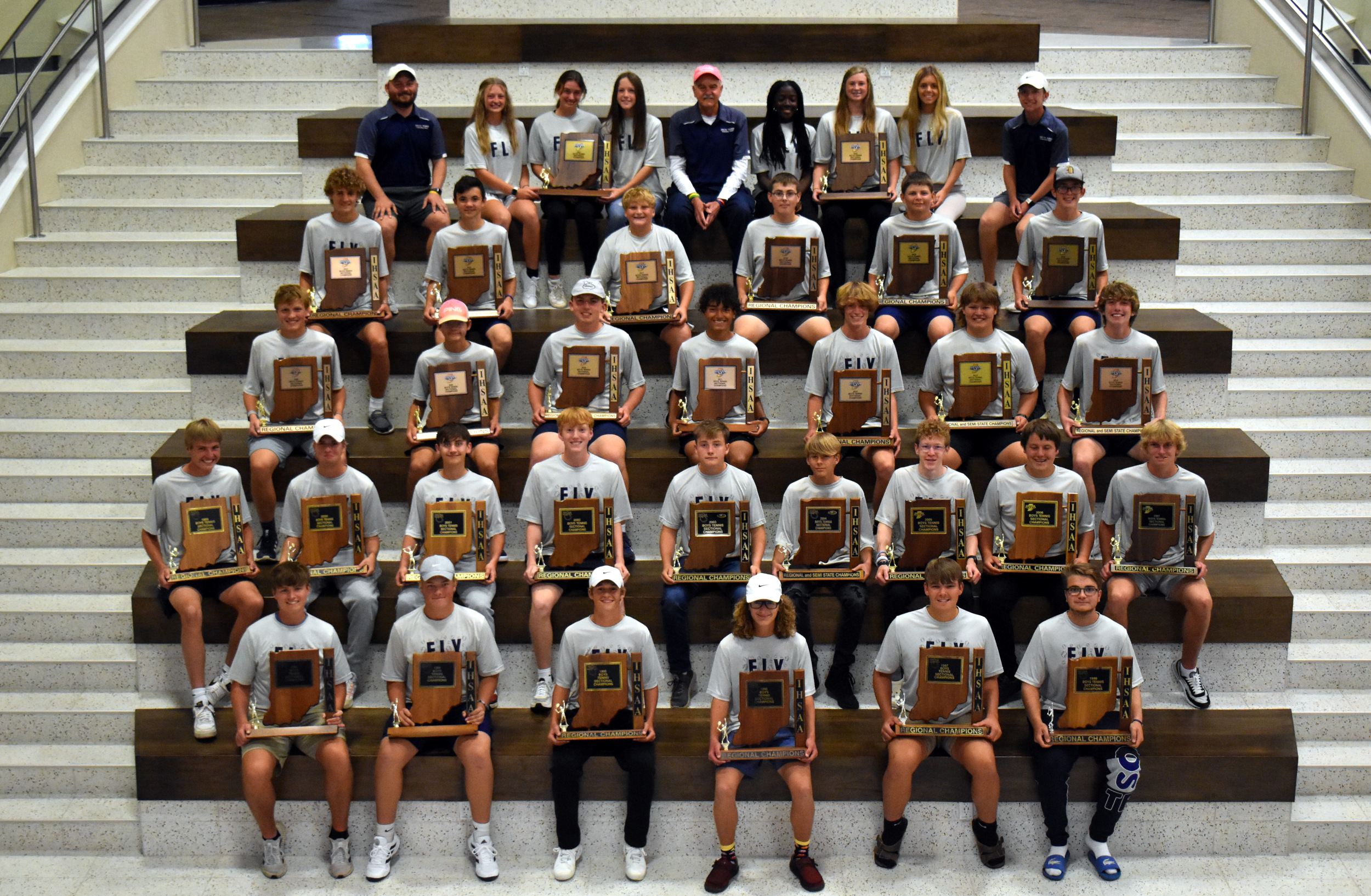 30 years of sectional trophies